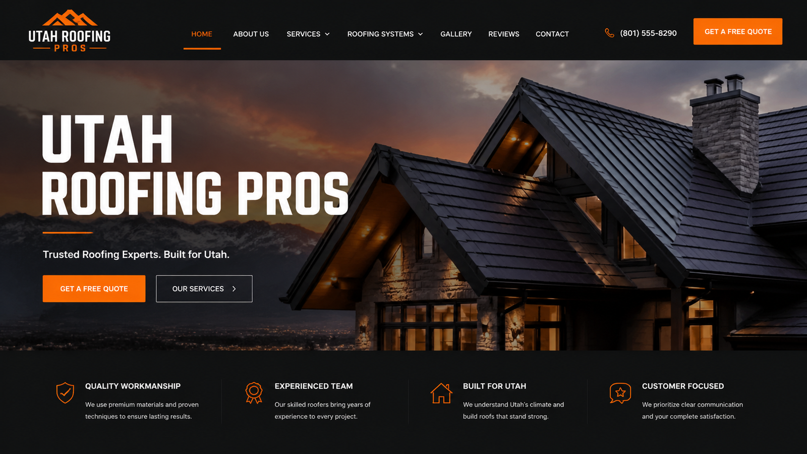 Roofing AI presence demo